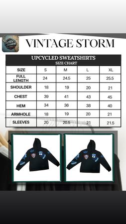Upcycled Denim Patch Sweat Hoodie