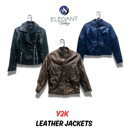 Y2k Leather Jackets - EV0717