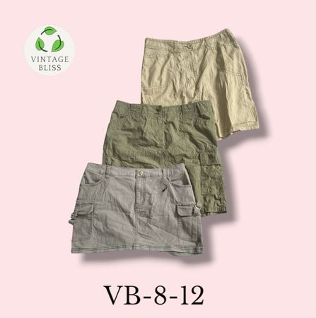Y2K Vintage Cotton Skirt Wholesale Bundle Assorted Styles(VB-8-12) 10 piece