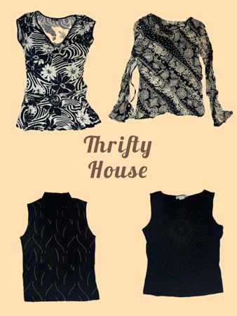 Y2K Monochrome Dream Tops(TH/635)