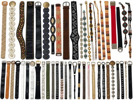 Vintage Y2K Mixed Belts 50 PCs – Fashion & Statement Belts