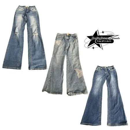 Y2K Paris, Hilton, Era, Girl, Denim, Jeans, B2F-077