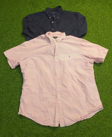 7386 - Ralph Lauren Hemd mit halben und vollen Ärmeln