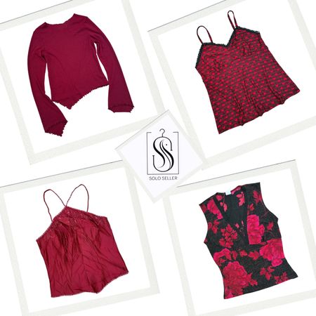 Y2K Romantic Grunge Mix Tops