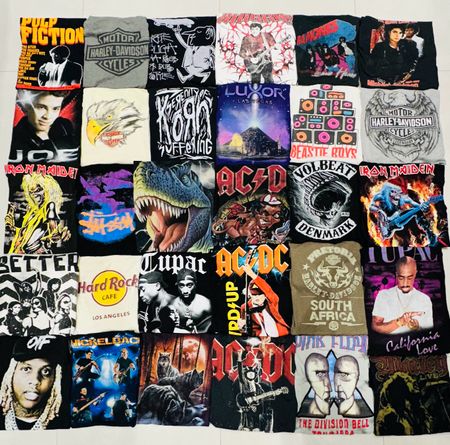 Tshirts de groupe de musique vintage