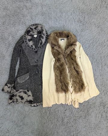 **Y2K Long Knitwear – Retro 2000s Fashion Mix