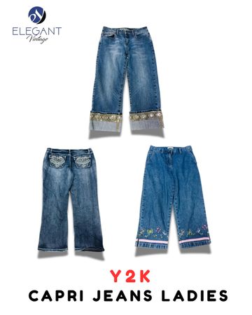 Y2K Capri Jeans Damen - EV1930