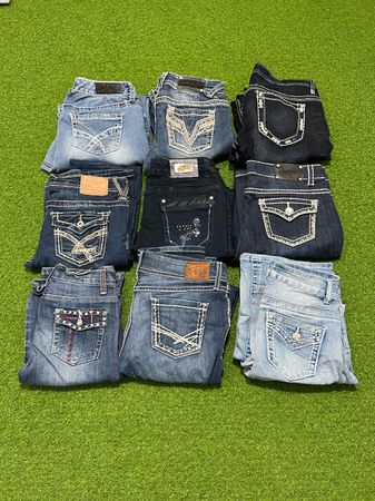 Tv208 Embroidery Jeans 11P