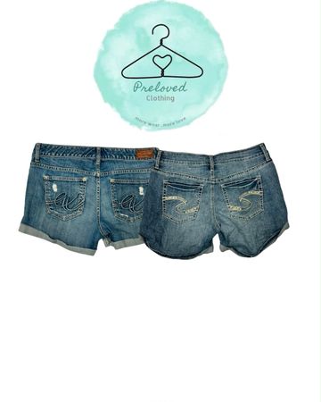 Y2k denim short (180826-25)