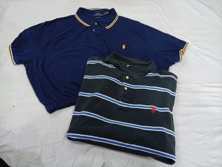 CR11085 Upcycled Polo Cropped Tops