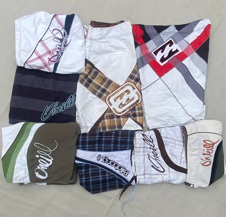 Billabong,quiksilver,Oneill,Ripcurl and Oakley Surfwear shorts