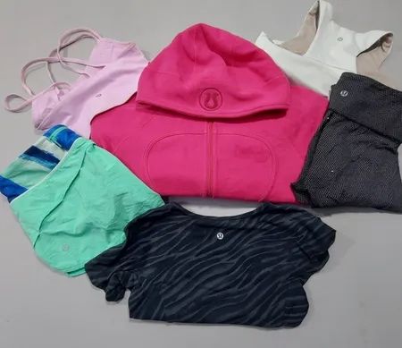 Lululemon Mix Bundle – Leggings, Hosen, Capri, BH, Kombi, Jacke, T-Shirt & Tank Top – Klasse A/B – 20 Stück | 09-221