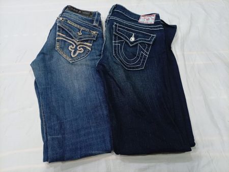 CR10503 Vintage Mix Branded Flare and Straight Jeans