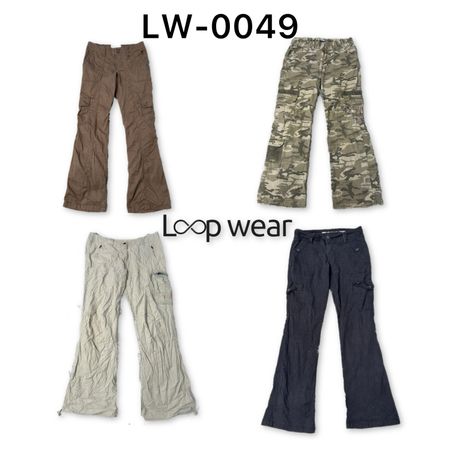Y2K Streetwear Flare Cargo Pants