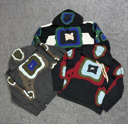 Upcycled Nike Patchwork Hoodie