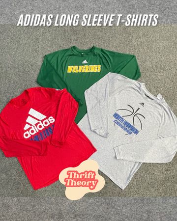 🔴 Adidas Long Sleeve T-Shirts - (10/09)
